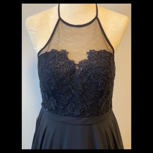 Size 12. Women’s black brides maid dress.